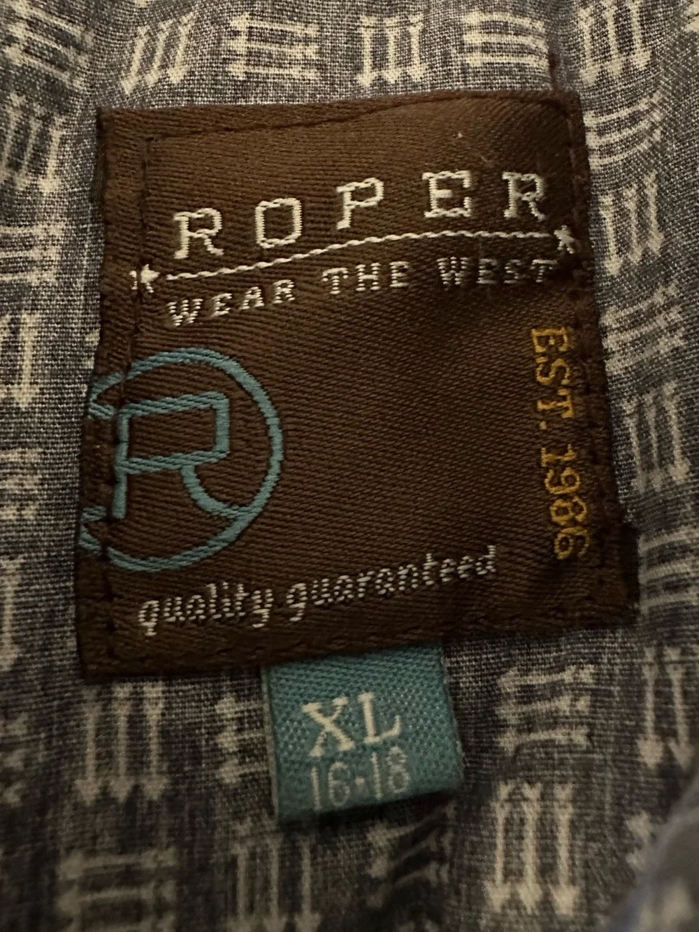 Roper Arrow Patterned Kids Button-Down Shirt